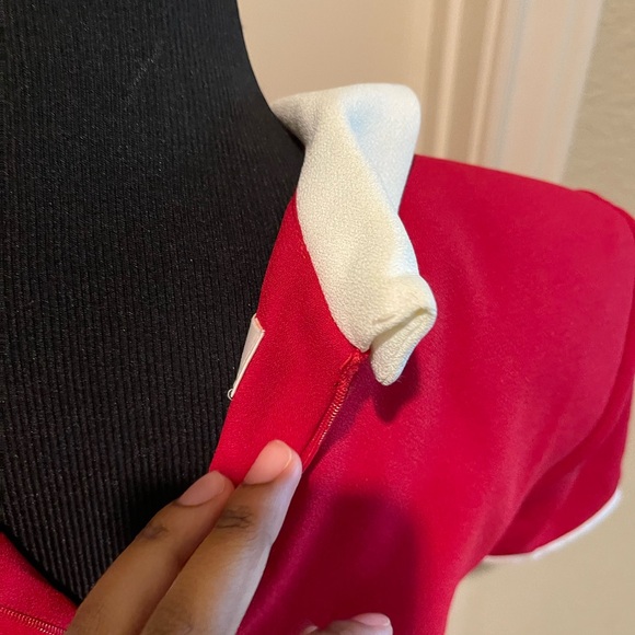 Vintage red and white dress - Picture 8 of 9